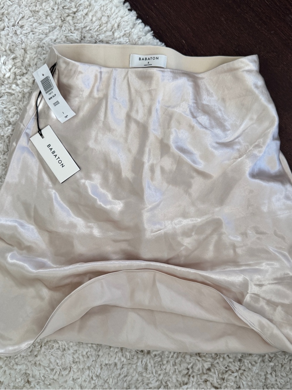 Aritzia Satin Mini Skirt